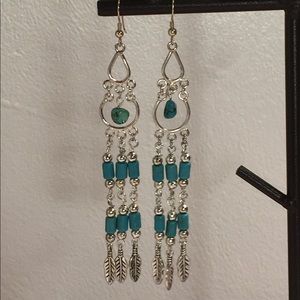 925 Sterling Silver & Turquoise dangle earrings